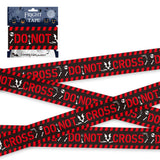 Black Red Halloween Warning Tape