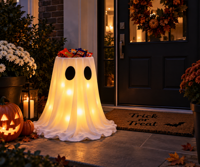 LumiGhost Glowing Halloween Candy Holder