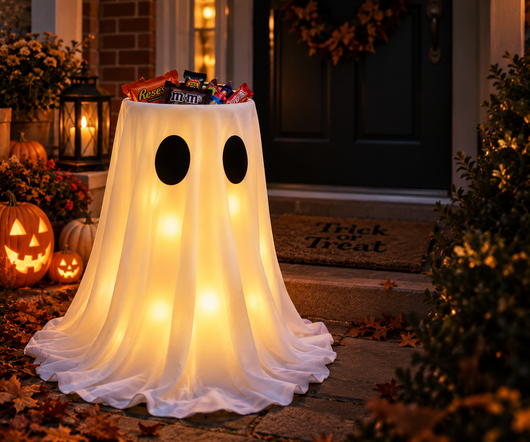 LumiGhost Glowing Halloween Candy Holder
