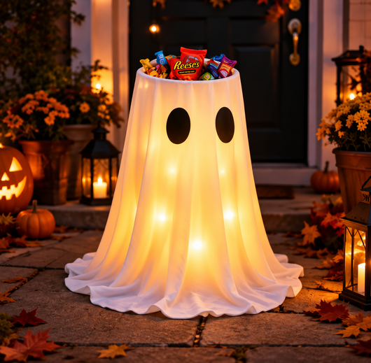 LumiGhost Glowing Halloween Candy Holder