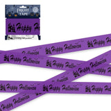 Purple Halloween Warning Tape